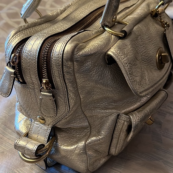 Limited Edition Gold Coach Satchel - Picture 3 of 11